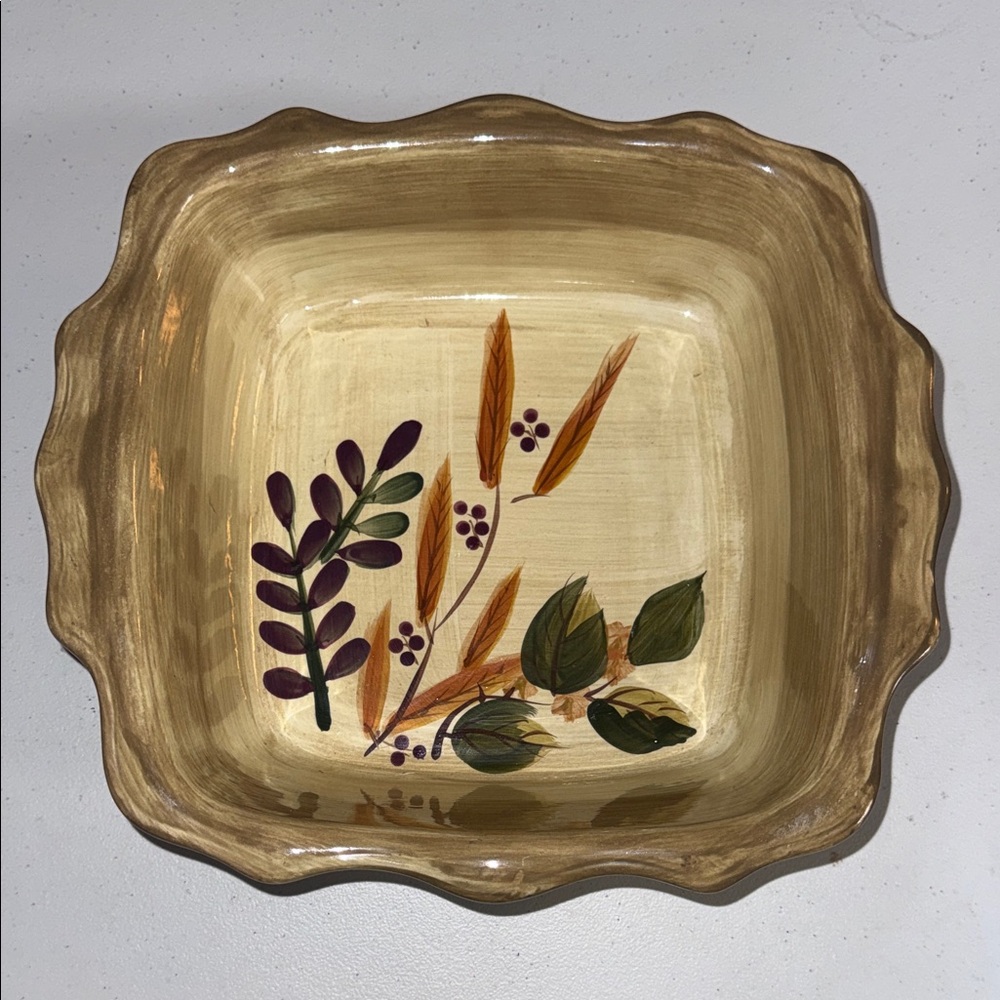 Home Trends Shadowwood Fall Foliage Square Baking Dish